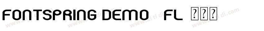 FONTSPRING DEMO   Fl字体转换